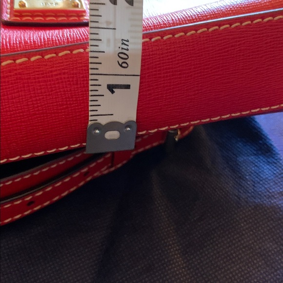 Dooney & Bourke red saffiano crossbody, EUC - Picture 9 of 9